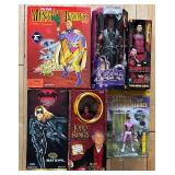 Collection of Six Action Figures - Batgirl, Xena, Lord of the Rings and More