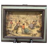 Anton Pieck Framed Artwork and Historic Costume Book Collection