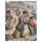Anton Pieck Framed Artwork and Historic Costume Book Collection