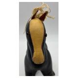 Vintage Stuffed Leather Horse Figurine