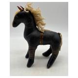 Vintage Stuffed Leather Horse Figurine