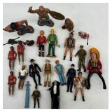 Vintage Action Figure Collection with Various Characters