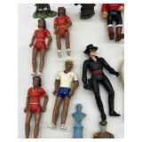 Vintage Action Figure Collection with Various Characters