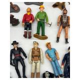 Vintage Action Figure Collection with Various Characters
