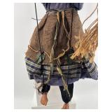 Handcrafted Kitchen Witch Marionette with Broom