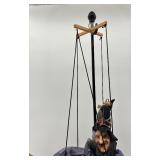 Handcrafted Kitchen Witch Marionette with Broom