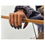 Handcrafted Kitchen Witch Marionette with Broom