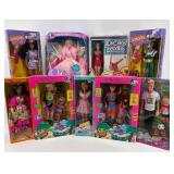 Collection of 9 Vintage Dolls including Miss America and Dorothy Hamill