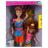 Collection of 9 Vintage Dolls including Miss America and Dorothy Hamill