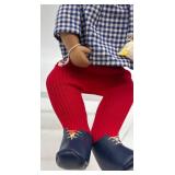 Vintage Sasha Baby Collectible Doll with Red Tights and Gingham Top