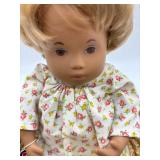 Vintage Sasha Baby Doll with Floral Dress and Bonnet