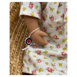 Vintage Sasha Baby Doll with Floral Dress and Bonnet