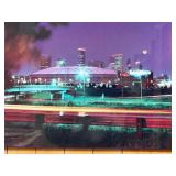 Thunderdome Lightning Cityscape Poster