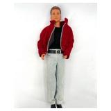 Collection of 4 Vintage Ken Dolls with Varied Outfits including Harley Davidson