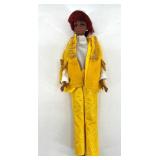 Vintage Barbie Doll with Red Hair and Yellow Outfit