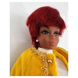 Vintage Barbie Doll with Red Hair and Yellow Outfit