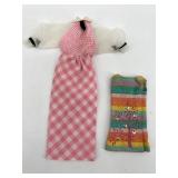 Vintage Barbie Doll Clothing Set with Dresses, Blouses, and Accessories