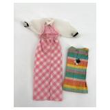Vintage Barbie Doll Clothing Set with Dresses, Blouses, and Accessories