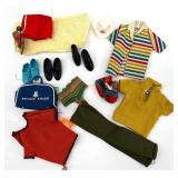 Collection of Vintage Ken Doll Clothing and Accessories