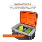 NEW Chill-Its 6665 Evaporative Cooling Vest - Embedded Polymers, Zipper Closure - LIME - LARGE