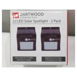 Dartwood 20 LED Solar Spotlight with Motion Sensor - 150 Lumens Weatherproof Spotlight (2-Pack)