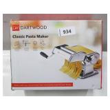 Dartwood Stainless Steel Pasta Maker - Pasta Cutter Machine with Hand Crank