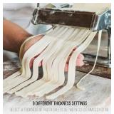 Dartwood Stainless Steel Pasta Maker - Pasta Cutter Machine with Hand Crank