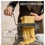 Dartwood Stainless Steel Pasta Maker - Pasta Cutter Machine with Hand Crank