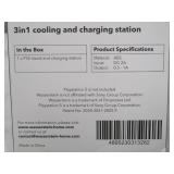 Wasserstein 3-in-1 Playstation 5 Vertical Cooling Stand with DualSense Controller Charging Station, Cooling Fan, and Video Games Storage