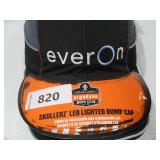 NEW Skullerz 8960 LED Lighted Bump Cap Hat - EVERON Branded -  Black - Standard Brim