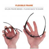 NEW 2 Pack of Ergodyne Skullerz DAGR Safety Glasses, Sunglasses Smoke Lens Black Frame