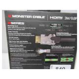 Monster M-Series Certified Premium HDMI Cable 2.0, 4K Ultra HD at 60Hz, 22.5 Gbps - 9.8 Ft