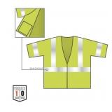 NEW Ergodyne GloWear 8310HL Economy Hi-Vis Safety Vest - Type R, Class 3, Hook & Loop - LIME- S/M
