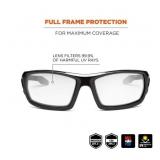 NEW 2 Pack of Ergodyne Skullerz ODIN Safety Glasses-Eye Protection Clear Lens Black Frame