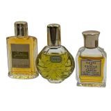 VINTAGE MINI PERFUMES, FLEURS DE ROCAILLE, SORTILEGE,EMERAUDE - BUNDLE OF 3