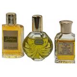 VINTAGE MINI PERFUMES, FLEURS DE ROCAILLE, SORTILEGE,EMERAUDE - BUNDLE OF 3