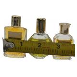VINTAGE MINI PERFUMES, FLEURS DE ROCAILLE, SORTILEGE,EMERAUDE - BUNDLE OF 3
