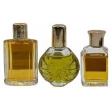 VINTAGE MINI PERFUMES, FLEURS DE ROCAILLE, SORTILEGE,EMERAUDE - BUNDLE OF 3