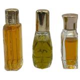 VINTAGE MINI PERFUMES, FLEURS DE ROCAILLE, SORTILEGE,EMERAUDE - BUNDLE OF 3