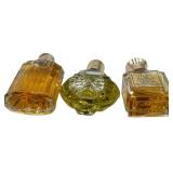 VINTAGE MINI PERFUMES, FLEURS DE ROCAILLE, SORTILEGE,EMERAUDE - BUNDLE OF 3