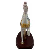 VINTAGE LENOX PORCELAIN 24K GOLD 1993 "SEASIDE" CAROUSEL HORSE