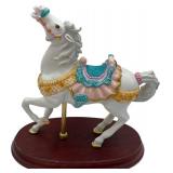 VINTAGE LENOX PORCELAIN 24K GOLD 1993 "SEASIDE" CAROUSEL HORSE
