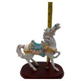 VINTAGE LENOX PORCELAIN 24K GOLD 1993 "SEASIDE" CAROUSEL HORSE