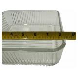 VINTAGE LARGE FEDERAL GLASS FRIDGE DISH WITH LID