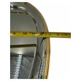 SILVER OVAL 22" X 13"  WITH HANDLES