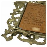 VINTAGE VICTORIAN GILT METAL FRAME 4x6