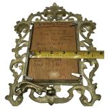 VINTAGE VICTORIAN GILT METAL FRAME 4x6