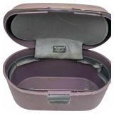 VINTAGE SAMSONITE TRAVEL VANITY LUGGAGE CASE, COLOR: PURPLE/LAVENDER