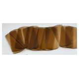 VINTAGE AMBER BEVELED CHANDELIER GLASS PANE REPLACEMENT