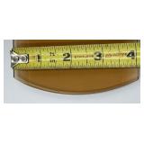 VINTAGE AMBER BEVELED CHANDELIER GLASS PANE REPLACEMENT